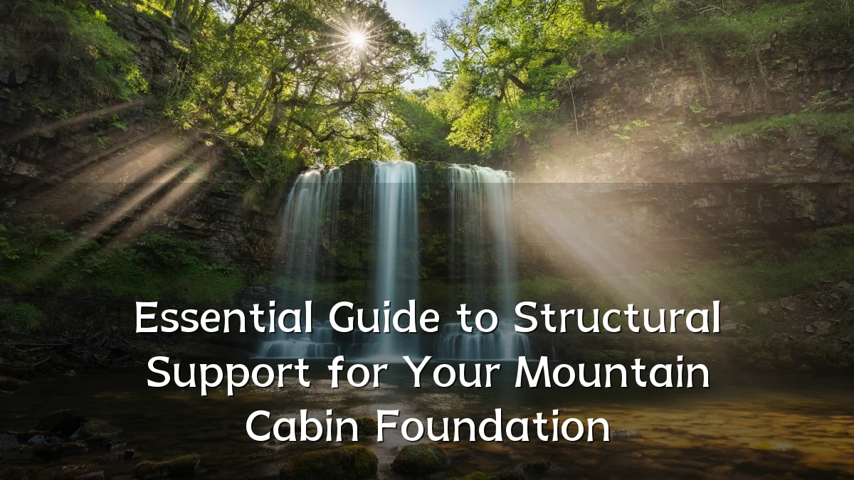Essential Guide to Structural Support for Your Mountain Cabin Foundation