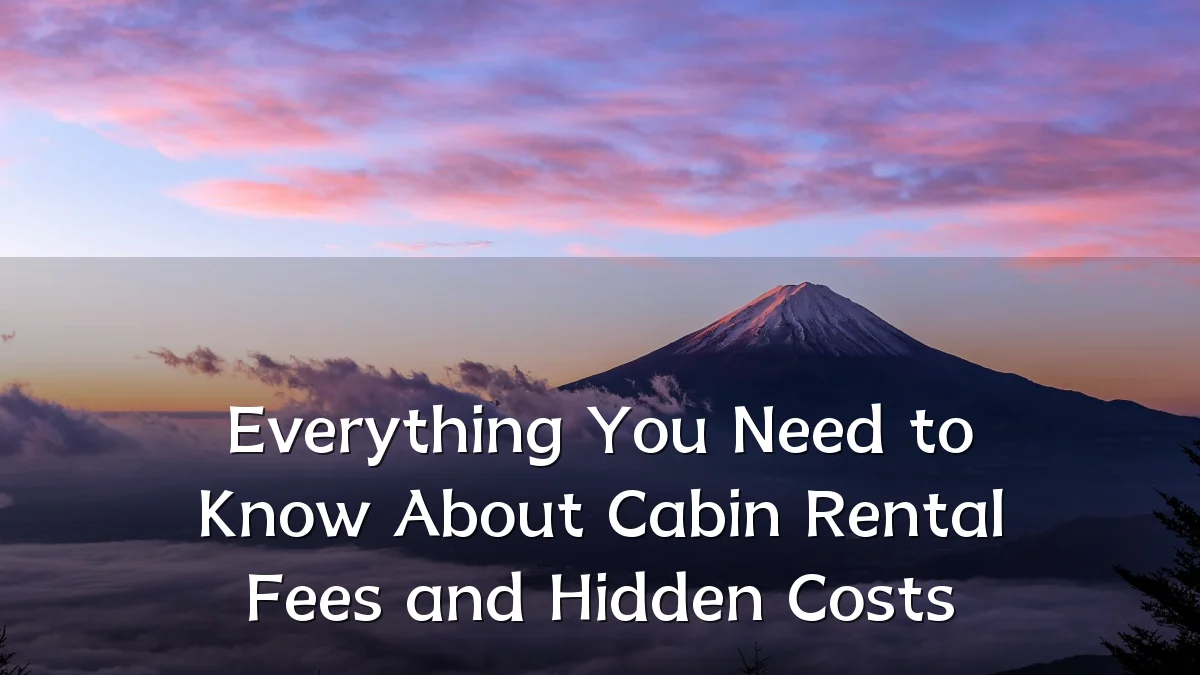 Everything You Need to Know About Cabin Rental Fees and Hidden Costs