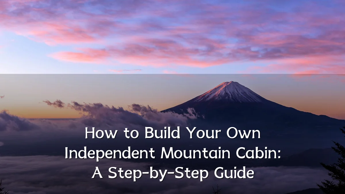 How to Build Your Own Independent Mountain Cabin: A Step-by-Step Guide