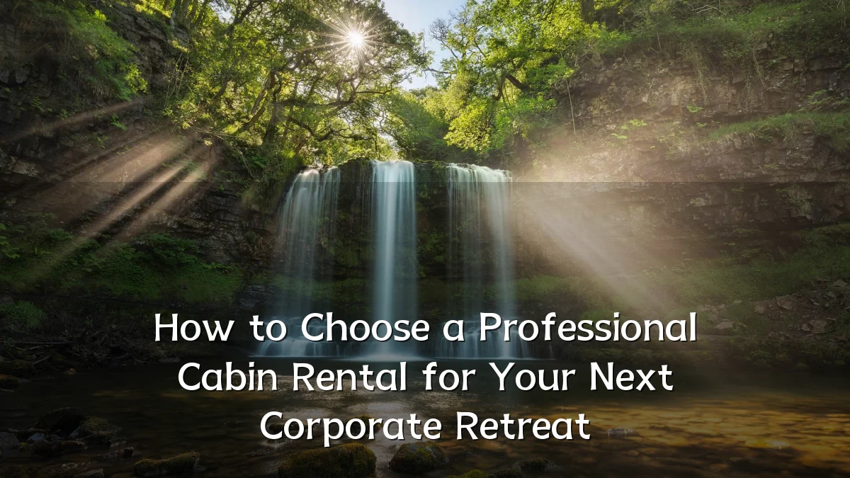 How to Choose a Professional Cabin Rental for Your Next Corporate Retreat