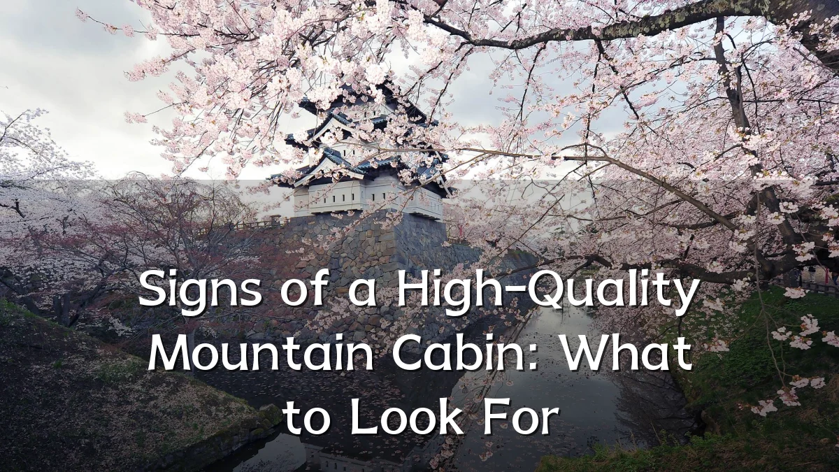Signs of a High-Quality Mountain Cabin: What to Look For