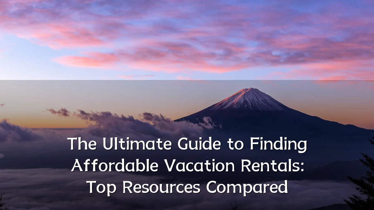 The Ultimate Guide to Finding Affordable Vacation Rentals: Top Resources Compared