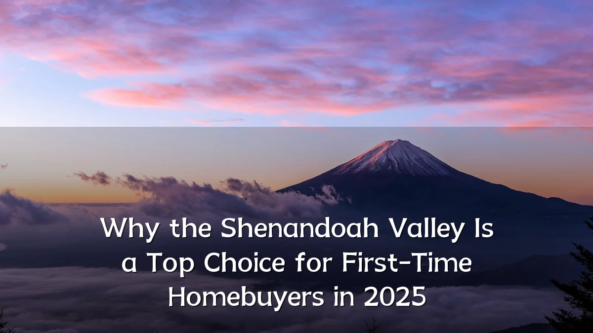 Why the Shenandoah Valley Is a Top Choice for First-Time Homebuyers in 2025