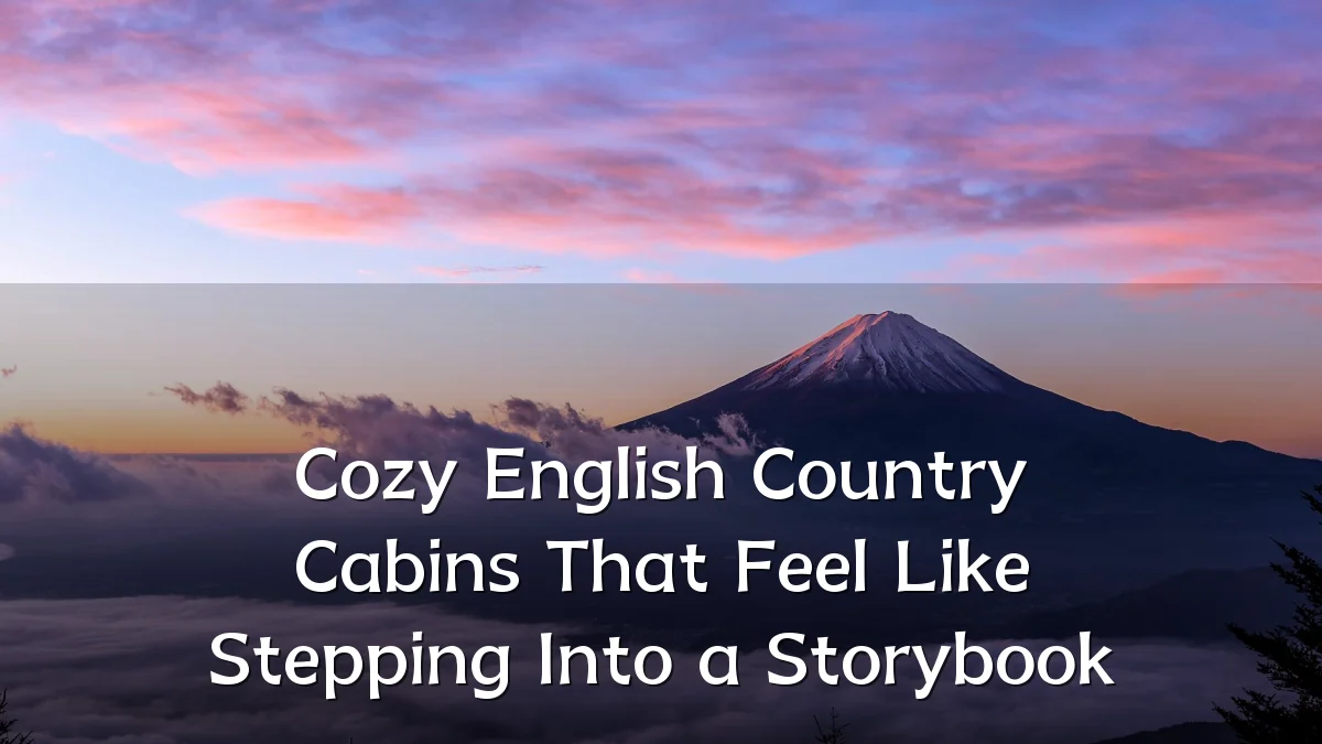 Cozy English Country Cabins That Feel Like Stepping Into a Storybook