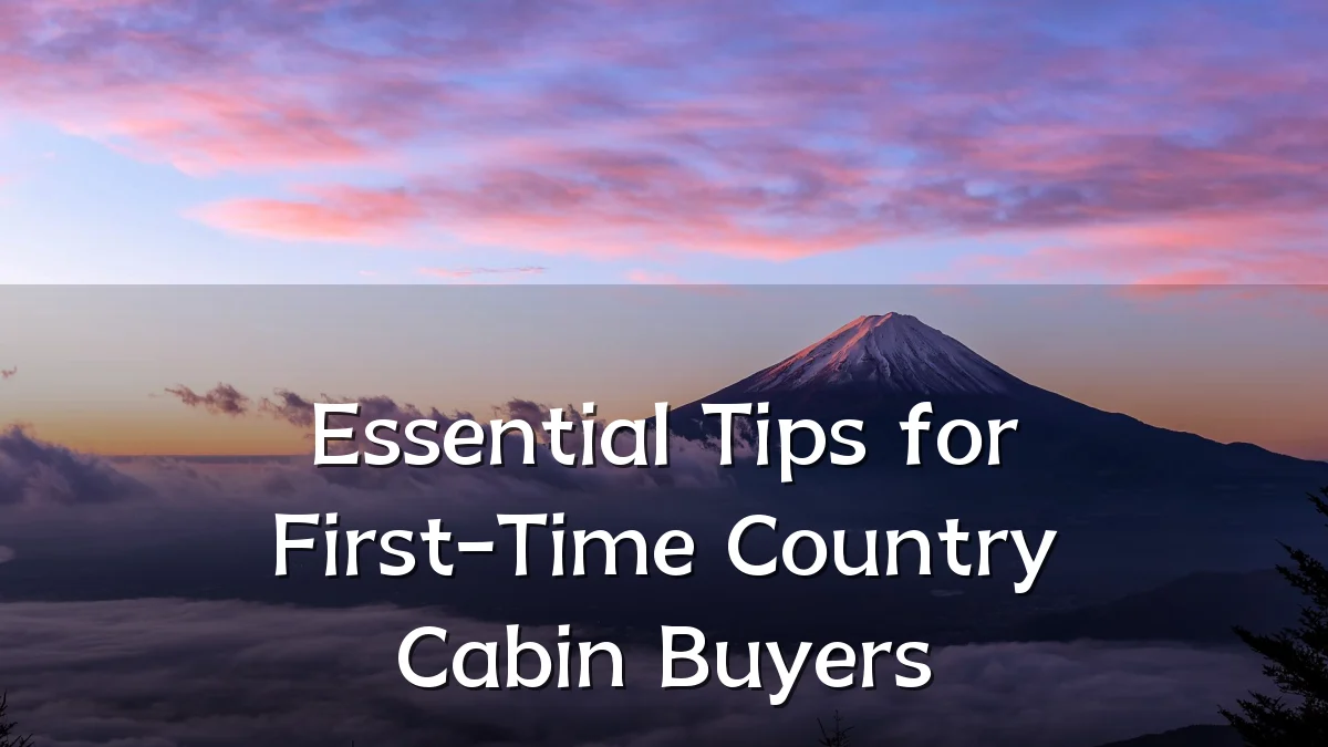 Essential Tips for First-Time Country Cabin Buyers