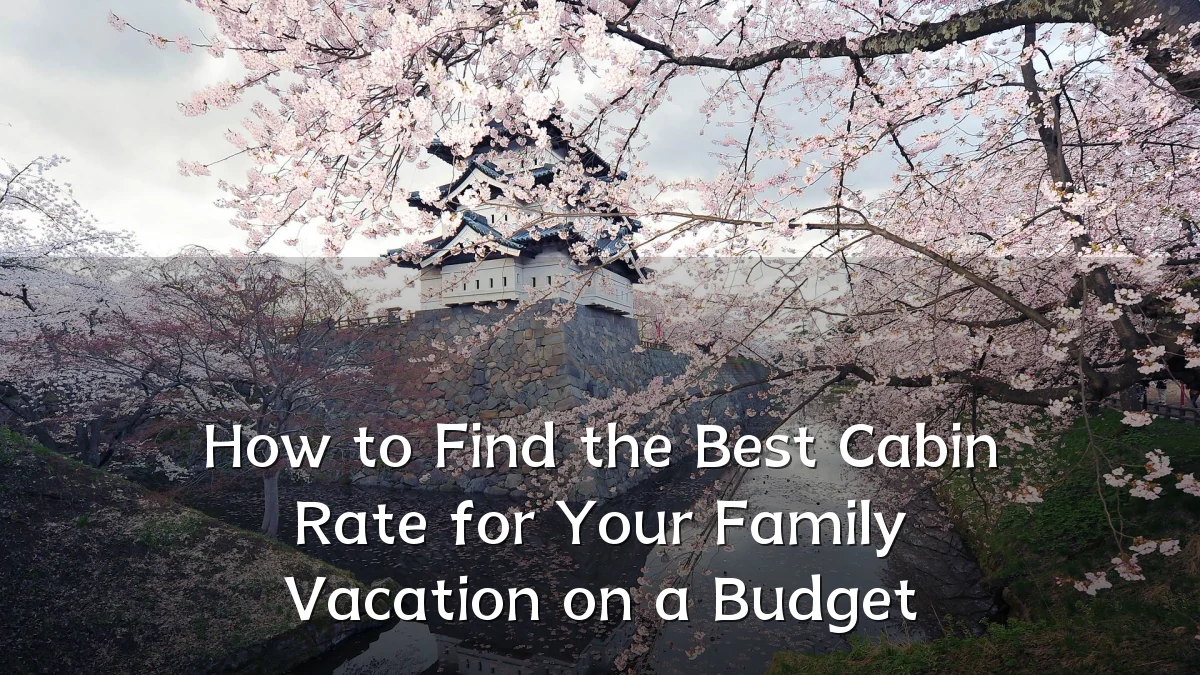 How to Find the Best Cabin Rate for Your Family Vacation on a Budget