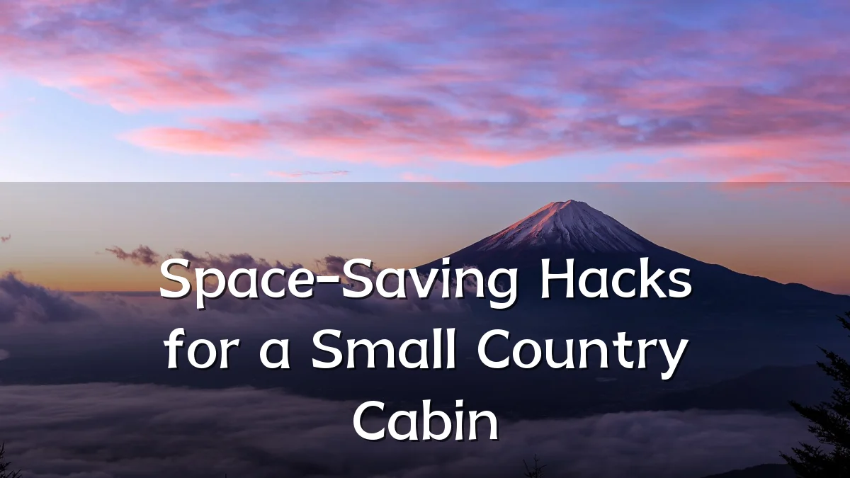 Space-Saving Hacks for a Small Country Cabin
