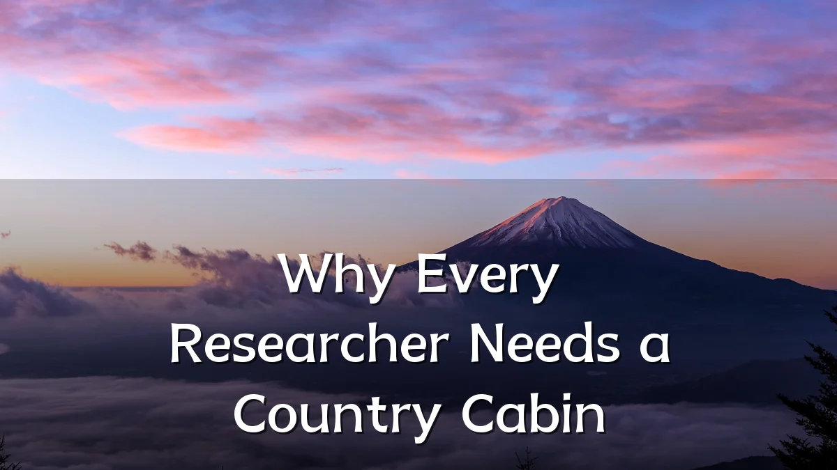 Why Every Researcher Needs a Country Cabin